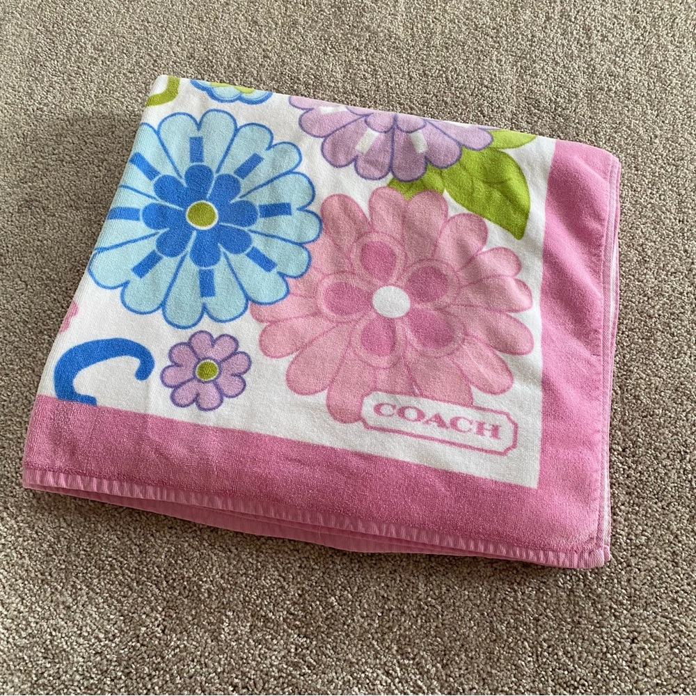 Floral Coach Beach Towel